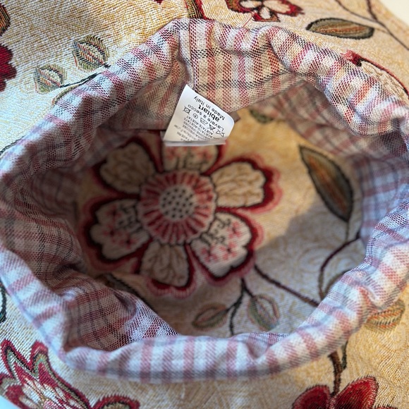 Vanessa foglia Abitart houndstooth Pattern Bucket Hat Made In Italy - Picture 8 of 8